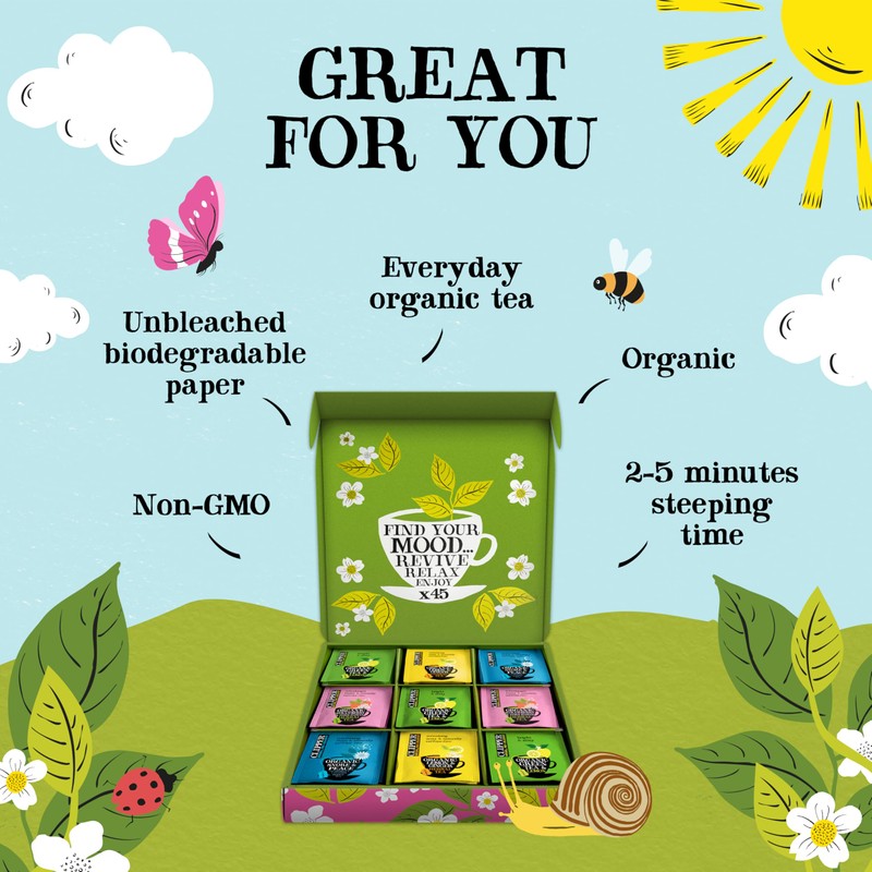 Clipper Tea: Organic Herbal & Green Tea Set, Gift Box