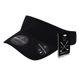 DECKY GOLF Standard Visor, Black, One Size