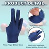 YELARXI Three Fingers Pool Gloves Billiards Left Hand Cue Sport