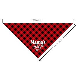 Mama’s Boy Dog Bandana, Dog Mom's Boy Gift Dog Bandana, Pet Scarf Accessories, Printed Dog Bandanas Gift for Dog Lover Birthday or Christmas, for Small Medium Large Dogs(N1)