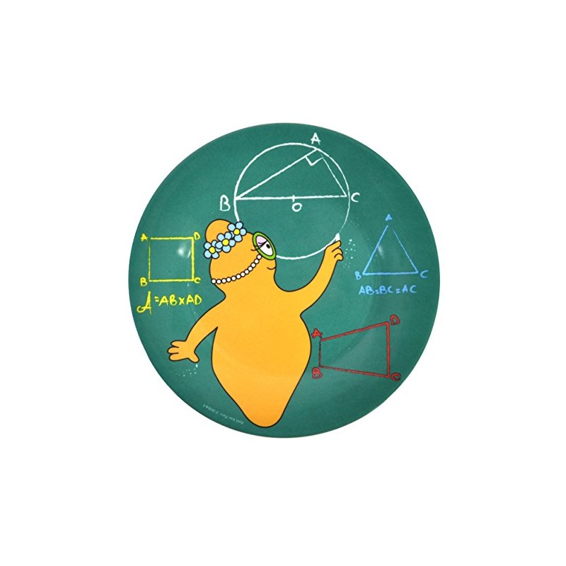 Barbapapa BA942C Small Barbotine Plate Green