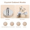 coolnews 8 Pack Crystal Cabinet Knobs, Crystal Drawer Knobs, Glass