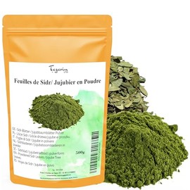 500g Ground Sidr/Jujube Leaves - Jujube Powder - Intense Aroma and Taste - 100% Natural, Pure and No Additives - TazarinLtd