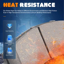 4PCS Front Ceramic Brake Pads Compatible with Honda Civic 2012-2021 for Acura ILX 2013-2015 Accord 2013-2017 CR-V 2002-2006 2012-2016