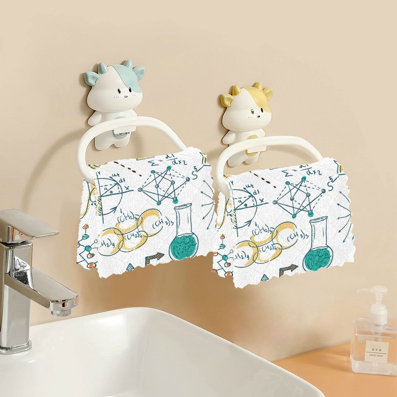 Science Lab Objects Print Microfiber Dish Cloths 6 Pack Dish