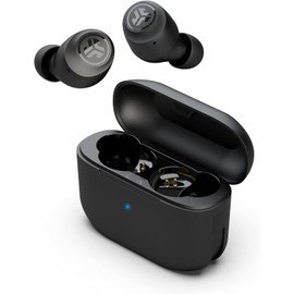 JLab Go Air Pop True Wireless Earbuds, Headphones In Ear, Bluetooth Earphones with Microphone, Wireless Ear Buds, TWS Bluetooth Earbuds with Mic, USB Charging Case, Dual Connect, EQ3 Sound, Black