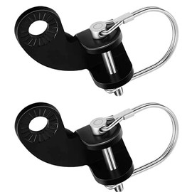Bike Trailer Hitch Bicycle Stainless Steel 12.2MM-Hitch Coupler Compatible with Burley Trailers Adapter Replacement Connector to Pets Stroller (90° Coupler (2 Pack))