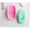 DOITOOL Limpia Brochas de Maquillaje de Silicona Verde Placa de