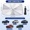 Windshield Sun Shade Umbrella, 55" x 31" Car Sun Shade