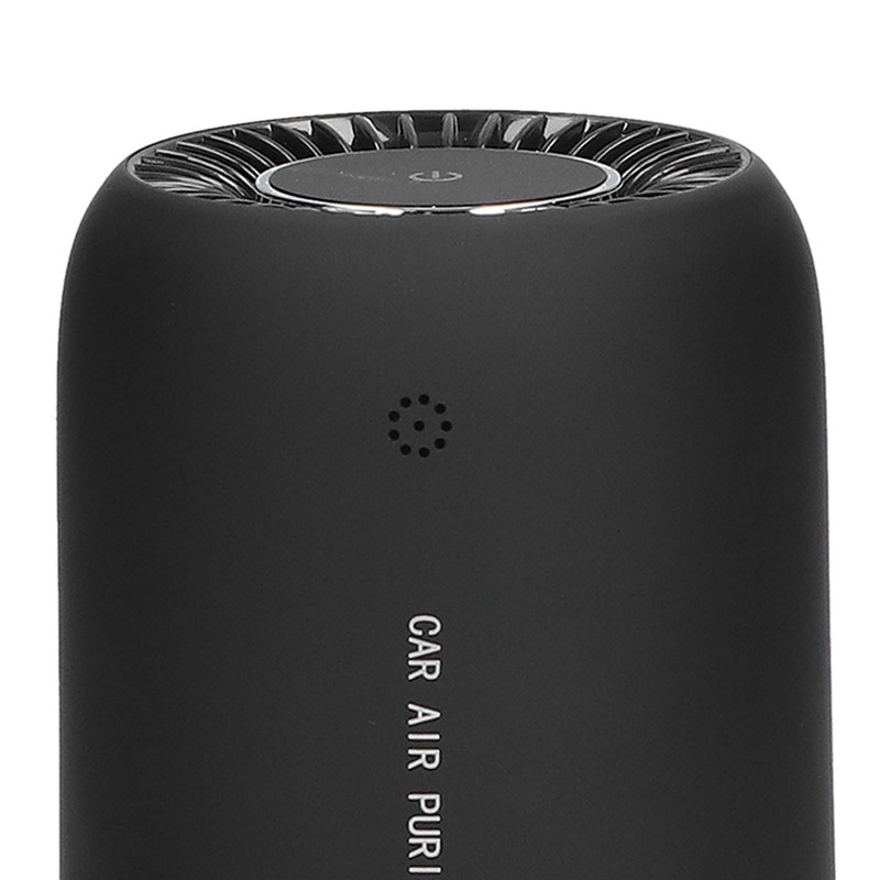 Black Air Purifier Portable USB Powered Low Noise Car Air