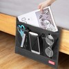 HAKACC Bedside Storage Organizer with Pockets，Bedside Caddy,Remote Control Holder Armchair