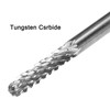 uxcell Tungsten Carbide Rotary Files 1/8" Shank, Double Cut Cylindrical