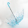 Cherry Blossoms Umbrella Cute Clear Bubble Umbrella Transparent Dome Semi-Automatic