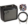 Fender Frontman 20G Guitar Combo Amplifier - Black Bundle with