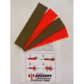 CIR-CUT ARCHERY ORANGE & BROWN Bow String RUBBER WHISKER Silencers Archery Bow Compound Recurve