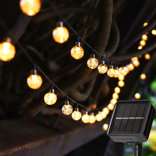 Metaku Solar Lights Outdoor String Lights 23ft 50 LED Fairy