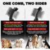 Dual Flexible Slicker Brush for Dogs&Cats Double-Sided Dog Brush