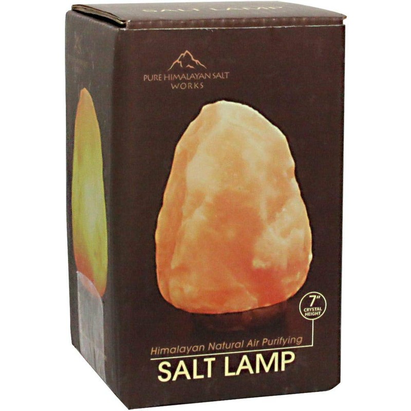 Pure Himalayan Salt Works 100% Natural Himalayan Salt Lamp, Pink