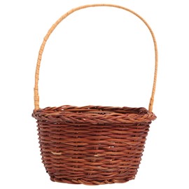 1PC rattan basket small basket with handle mini easter basket easter basket decorations Mini Desktop Basket wicker basket easter goodie basket baskets Wooden miniature gift box