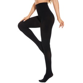 DUCMODA Colourful Tights Women's 80 Denier Elastic Fine Tights Opaque Women's Tights Pantyhose in 29 Colours, black