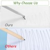 Mini Pencils, 50pcs, 10cm Long, HB Small Pencil with Rubbers,