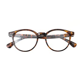 SKYWAY Blue Light Filter Glasses Women Men Retro Round Light Blue Light Glasses Computer Glasses Glasses Glasses Without Strength Gaming Glasses with Spring Hinge, 1 tortoiseshell