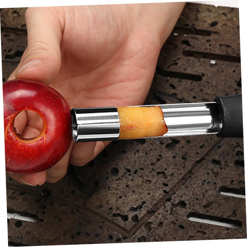 Ciieeo 6pcs Stainless Steel Fruit Corer with Plastic Handle Kernel