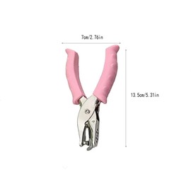 2pcs Single Hole Punch Metal Handheld Small Paper Punch 6mm with Rubber Handle for A4 A5 B5 Notebook Scrapbook Diary Binding