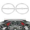 Unbranded Chrome Front Speaker Trim Ring Cover For Harley Electra