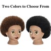 TKIMHEQ Afro Mannequin Head with 6 Inch Synthetic Hair Training