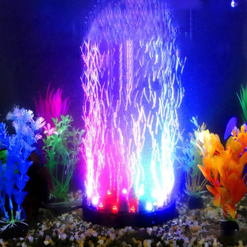 Fish Tank Bubbler Light Multifunction High Brightness LED Aquarium Bubbler