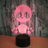 YTDZLTD Optical Illusion 3D Panda Night Light 16 Colors Changing