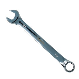Dapetz ® Open Ended Spanner 10mm Combination Open Ring Spanner or Fixed Head Spanner Repairing Tool for Use Under Narrow Space Silver Wrench