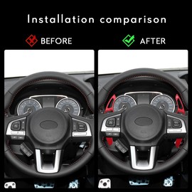 ARIDOSE Shifter Extension Compatible with Subaru Crosstrek Accessories Steering Wheel Paddle Decoration for Forester Outback Impreza WRX Legacy BRZ XV Interior