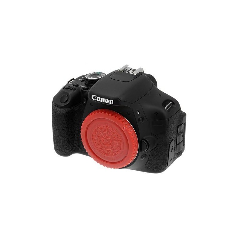Fotodiox Red Designer Body Cap Compatible with Canon EF and