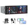 Junsun Single DIN Car Stereo with CarPlay and Android Auto,