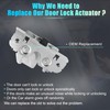 X AUTOHAUX Replacement Rear Liftgate Door Lock Actuator with Screw