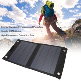 LOCADENCE Portable Solar Charger, 25W 18V Waterproof Folding Solar Panel, Electric Vehicle Mobile Phone USB Solar Charger for Outdoor Activities