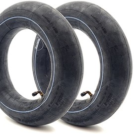 BlackRing 2x 3.50/4.00-8 Inner Tubes Bent Valve TR87 Also Fits 3.50-8 and 4.00-8 Wheelbarrow Cart Truck Trolley