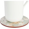 Creative Tops Duck Egg Floral Bird Cork-Back Premium Round Coasters,