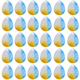 Spinner Blades for Lure Making Kit, 30pcs Fishing Blades Mixed Colors Hammered Colorado Blades Lure Making Supplies for Spinner Spinnerbaits Walleye Rig DIY Crawler Harness Trout Salmon Bass Fishing