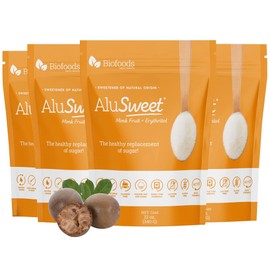 Alusweet Monk Fruit Sweetener with Erythritol Zero Calorie - 48 oz - 1:1 Sugar Substitute, Keto-Friendly, Gluten-Free, Organic, Plant-Based Sugar Substitute for Baking, Coffee, Cooking and Drinks