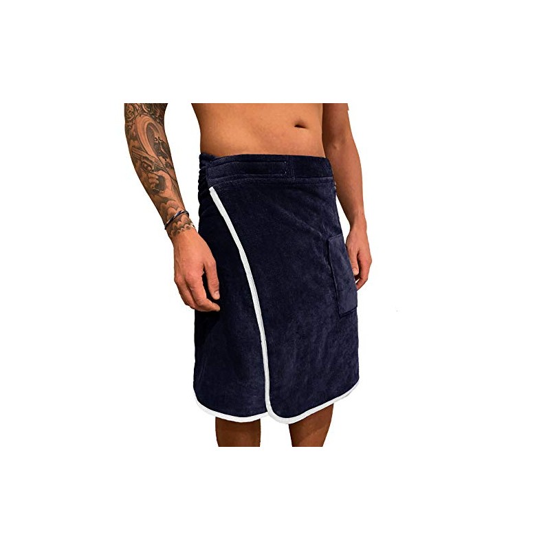 HOMELEVEL Men's Sauna Kilt - Bath Towel for Spa -