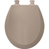 Bemis 500EC-062 is a Round Molded Wood Toilet Seat Closed