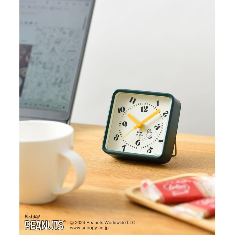 BRUNO PEANUTS BCA031-DR Comic Alarm Clock, Green Type, Other, No