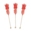 Red Rock Candy Sticks – Strawberry Sugar Flavor, 72 Pack