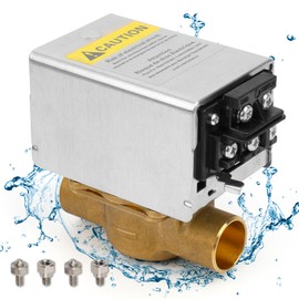 Uiyofok OEM V8043F1036 3/4" Zone Valve,Replacement for V8043F1093,40003916-048/U Replacement Head,24V,Normally Closed 3/4 Sweat Connection with Screw Terminals and End Switch