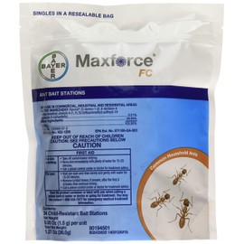 Bayer - 4314726 - Max Force FC - Ant Bait Stations - 24 Stations, 5.00 x 6.00 x 7.00 inches