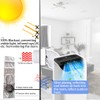 LIHONK Portable ac Window Vent kit【Titanium Silver+Black 100% Light Block】-