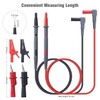 WGGE WG-011 Soft Silicone Test Lead and Safety Alligator Clips,Multimeter